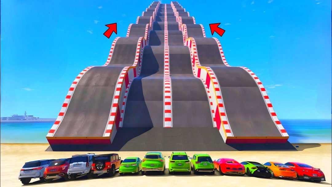 Upward bumpy RAMP