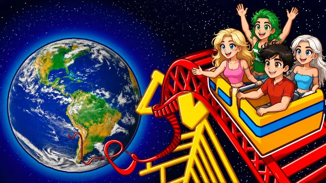 Giant Roller Coaster From Space In GTA 5