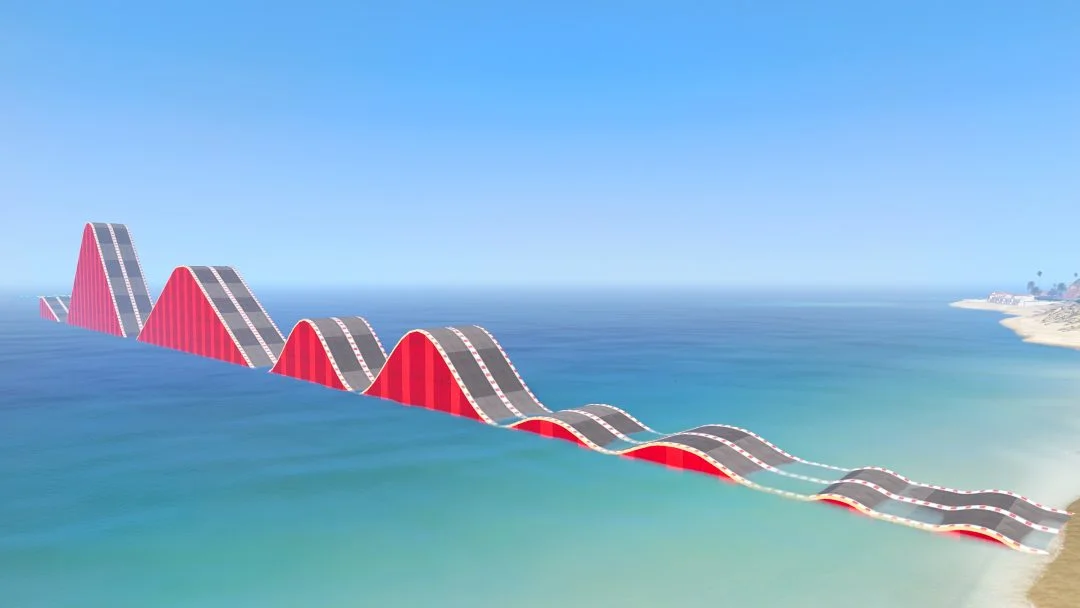 Huge Water Bump Challenge In GTA 5